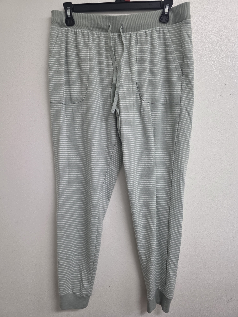 Splendid Light Sage Striped Knit Joggers (0730)